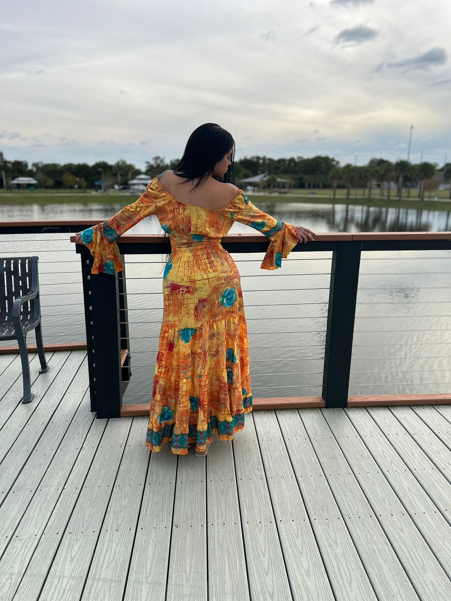 Long Sleeve Boho Dress