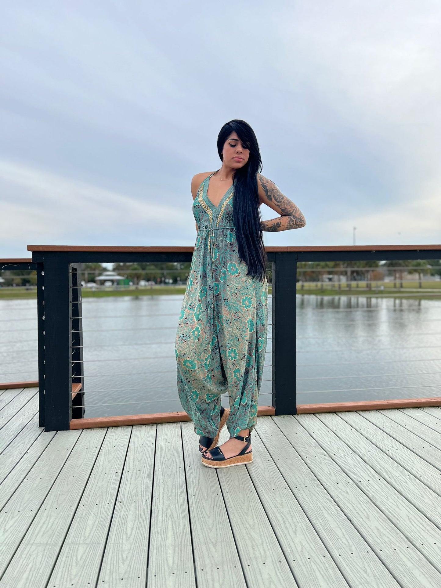 Harem Jumpsuit With Pockets