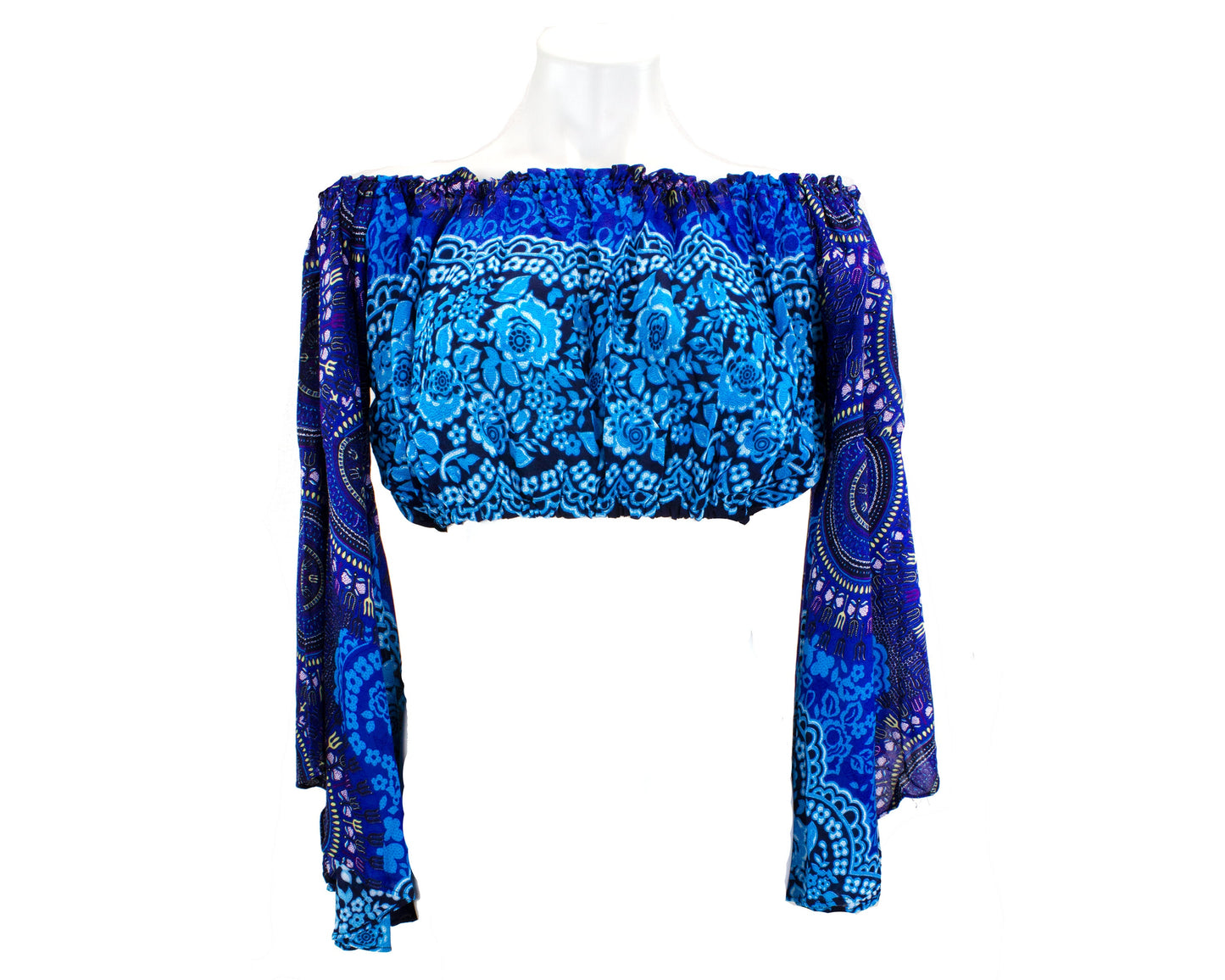 Long Sleeve Crop Top| bohemian Crop Top for Women,Belly Dance Crop Top Blouse,festival clothing,Festival crop top