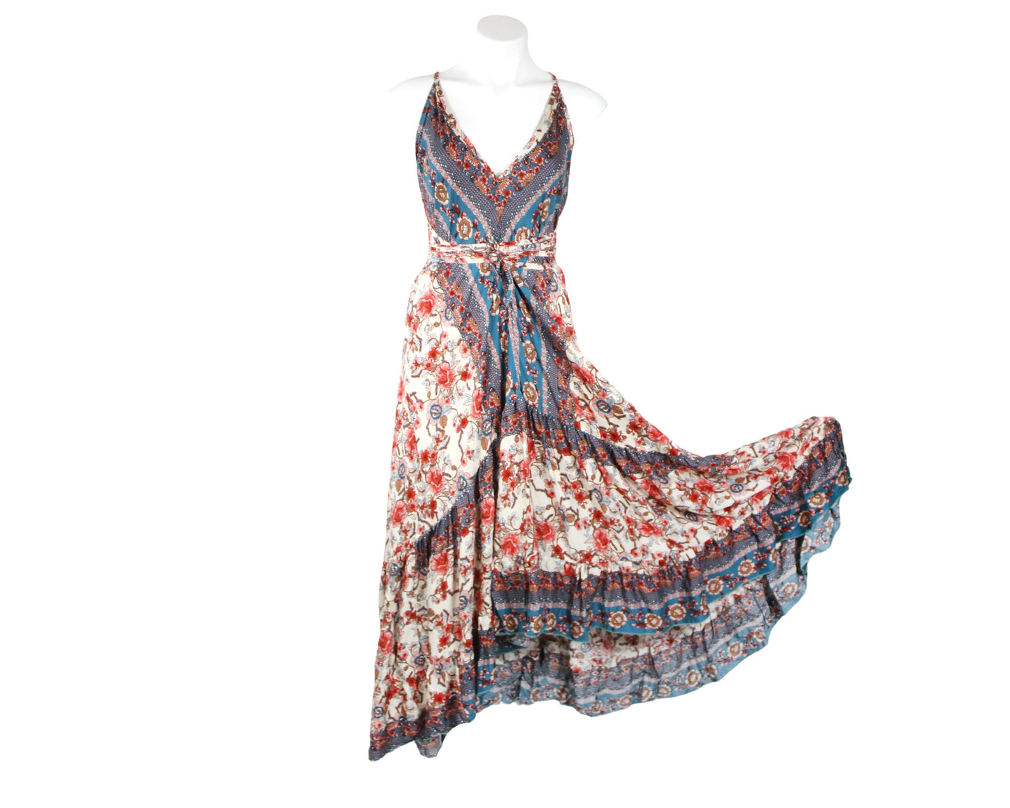 Ruffle Dress/Hippie Maxi Dress/Festival Clothing/Women Ruffle dress/boho ruffle/bohemian dress/maxi boho dress/Low back Boho Dress