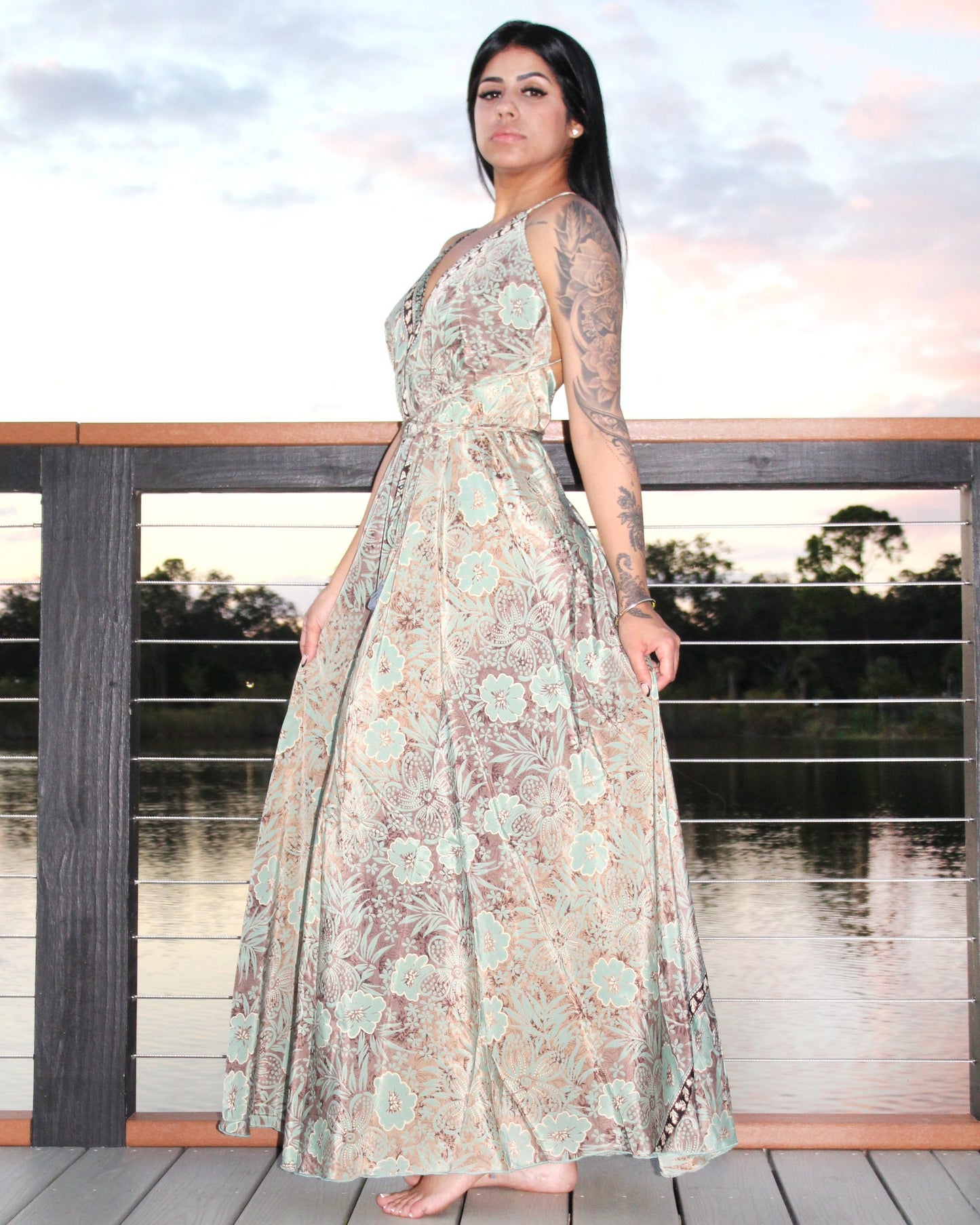 Boho Dress,Casual Bohemian Halter dress,Beach Summer Dress,Goddess dress, Evening Dress,Maxi Bohemian Dress, Festival Dress,Beach cover up