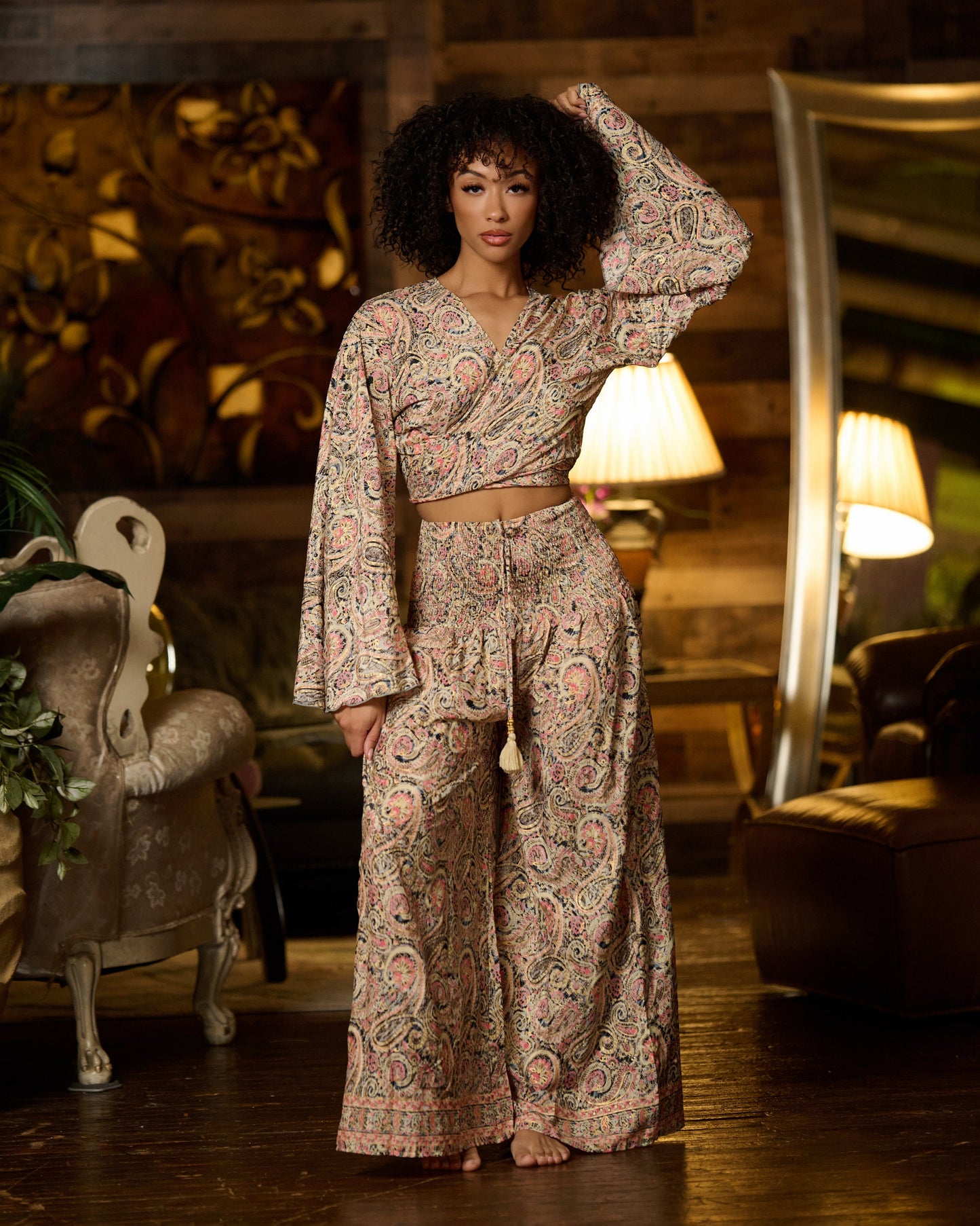 Gypsy Pants/Bohemian Tops/Festival outfit/Comfy Wear/Bohemian Flowy Pants/Festival Clothing/ Ibiza Outfit/Gypsy Style/ Boho fashion