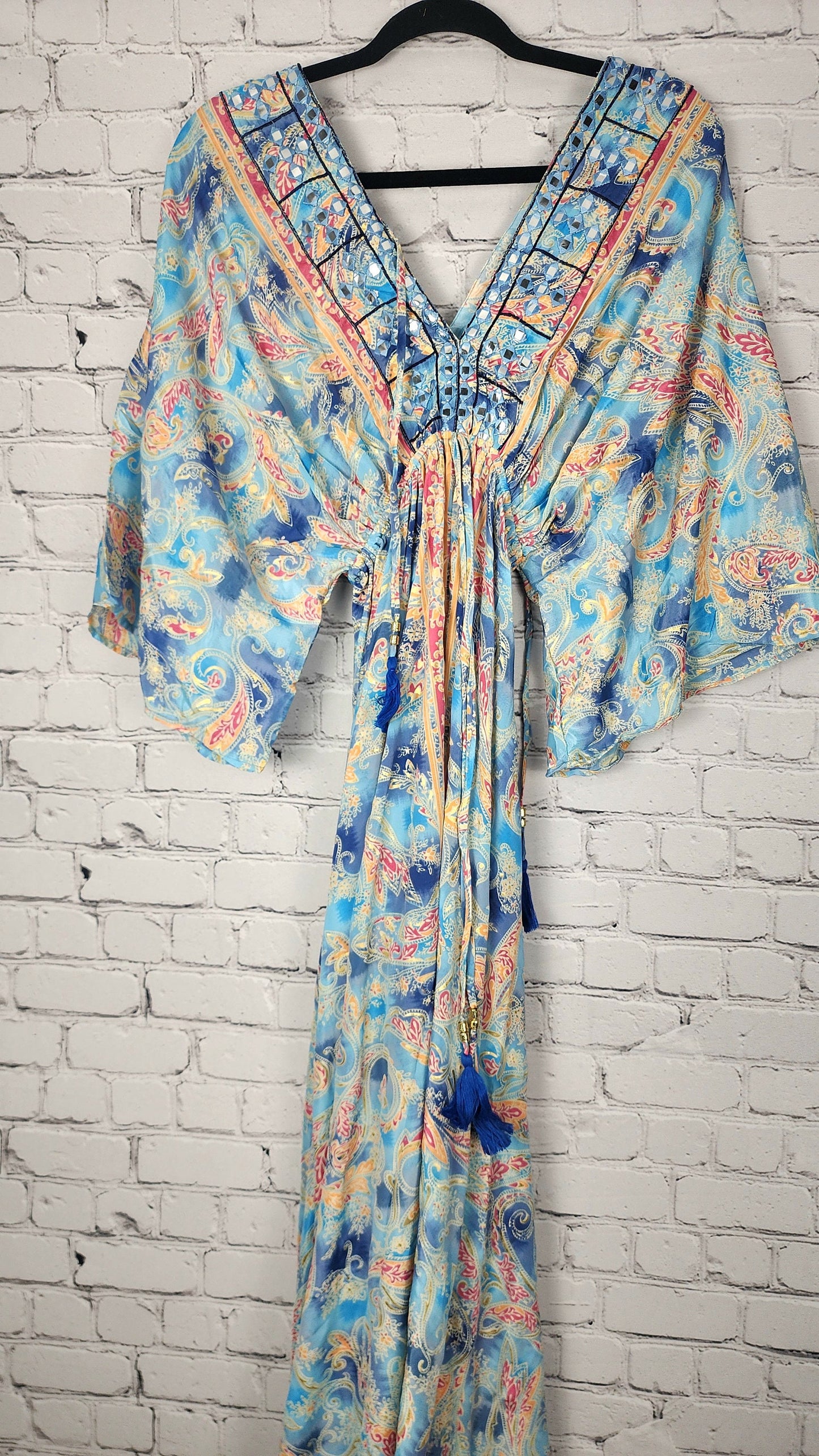 Boho dress, Bohemian Clothing, Summer party dress, loose dress,Cocktail party kaftan,Festival wear,One Size kaftan, Maxi Dresses