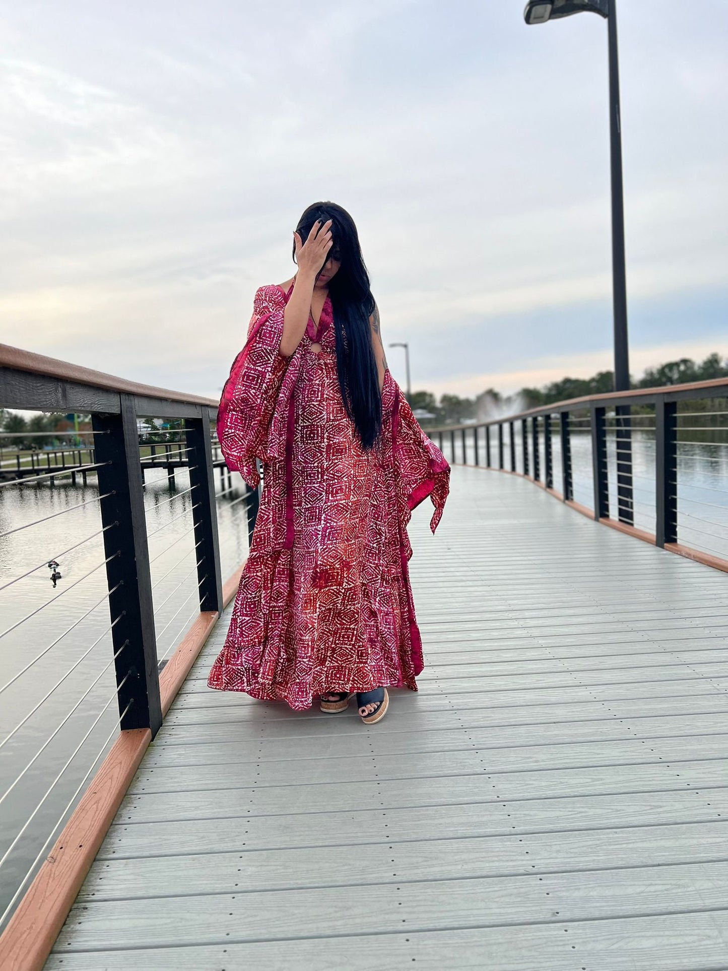 Kimono and Dress Two Piece Set