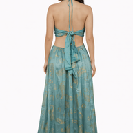 Halter Cut-Out Maxi Dress