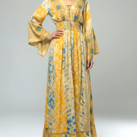 Flowy Kaftan with Smocked Wais