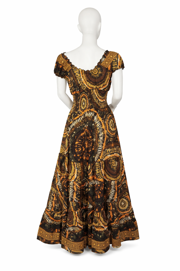 Boho Maxi Dress – Off-Shoulder Flowy Summer Dress