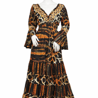 Long Sleeve Boho Maxi Dress