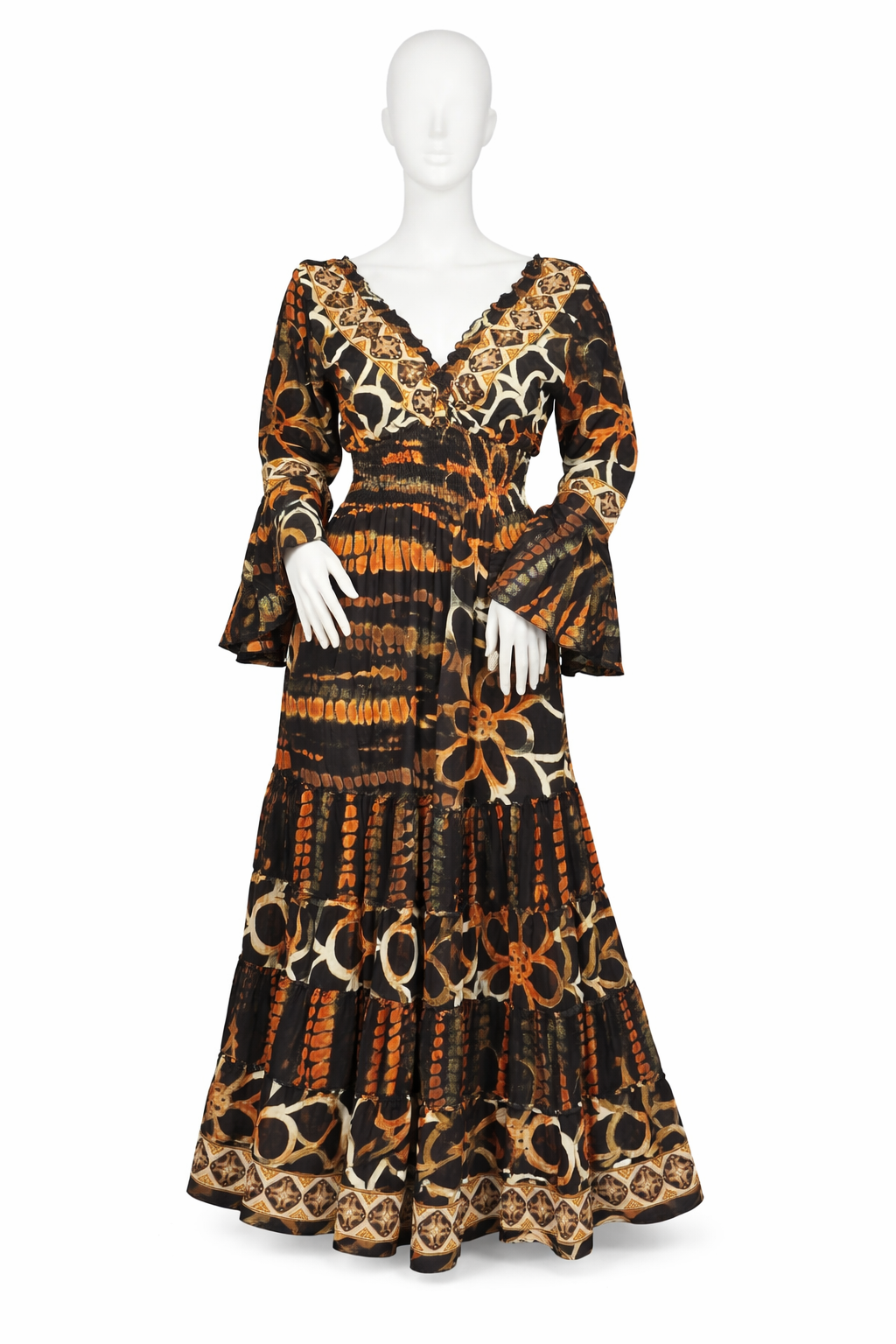 Long Sleeve Boho Maxi Dress