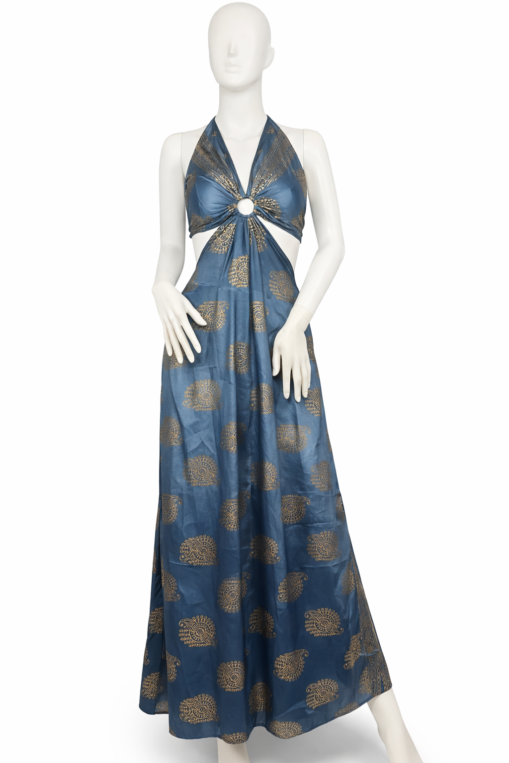 Boho Dress, Halter Cut-Out Maxi Dresses