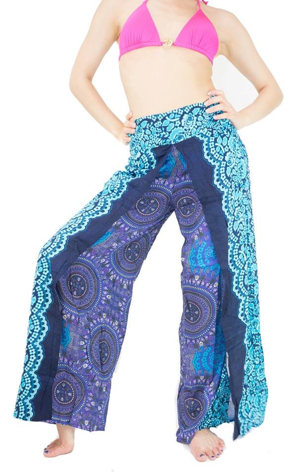 Wrap pants Women's Clothing Thai Harem Pants Comfy Yoga Pants Bohemian Clothing beach pants Open leg pants Hippie pants