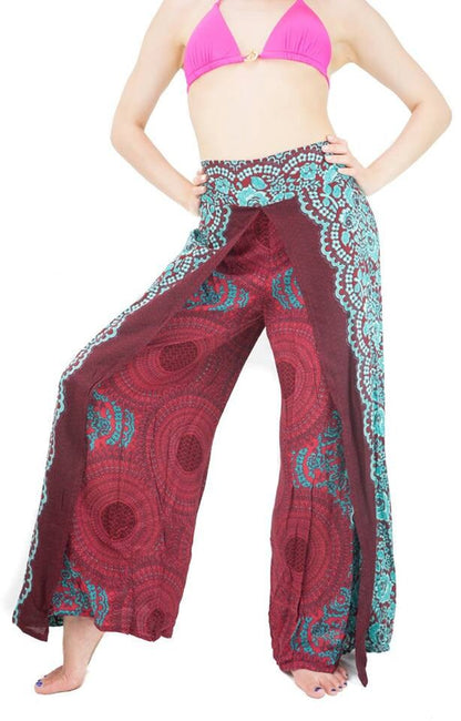 WRAP AROUND PANTS - Women Yoga Pants - Hippie Pants Women - Bohemian Trousers - Boho Pants - Women Pattern Pants