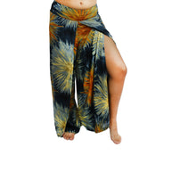 Turquoise Wrap around pants,comfy pants,Beach pants,hippie pants, vacation pants,Open Leg Pants,Free Shipping