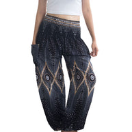 Women harem pants,Yoga boho pants,Hippie boho pants,Tribal harem trousers,Thai harem pants,Peacock harem pants,Yoga pants women