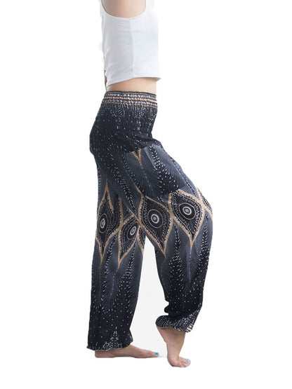 Women harem pants,Yoga boho pants,Hippie boho pants,Tribal harem trousers,Thai harem pants,Peacock harem pants,Yoga pants women