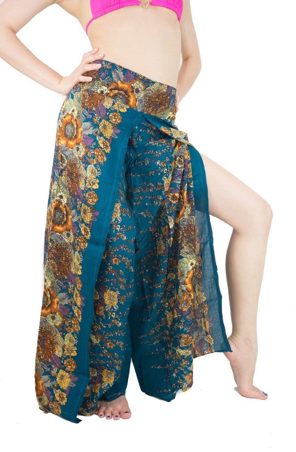 Wrap pants women,Wrap pants,Boho pants,Beach pants,hippie pants, vacation pants,Open Leg Pants,Free Shipping