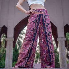 Wrap Boho pants, Beach hippie pants, vacation pants