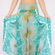 Wrap pants Boho beach pants hippie pants Vacation Open Leg Pants Bohemian wrap around pants