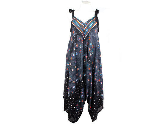 Boho Jumpsuit,Bohemian pants,Hippie boho jumpsuit,Women Loose pants,loose jumpsuit,wide leg jumpsuit,hippie jumpsuits,Boho Festival Pants