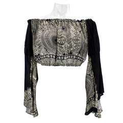 Boho Crop Top| bohemian Crop Top for Women,Belly Dance  Crop Top Blouse,festival clothing,Festival crop top