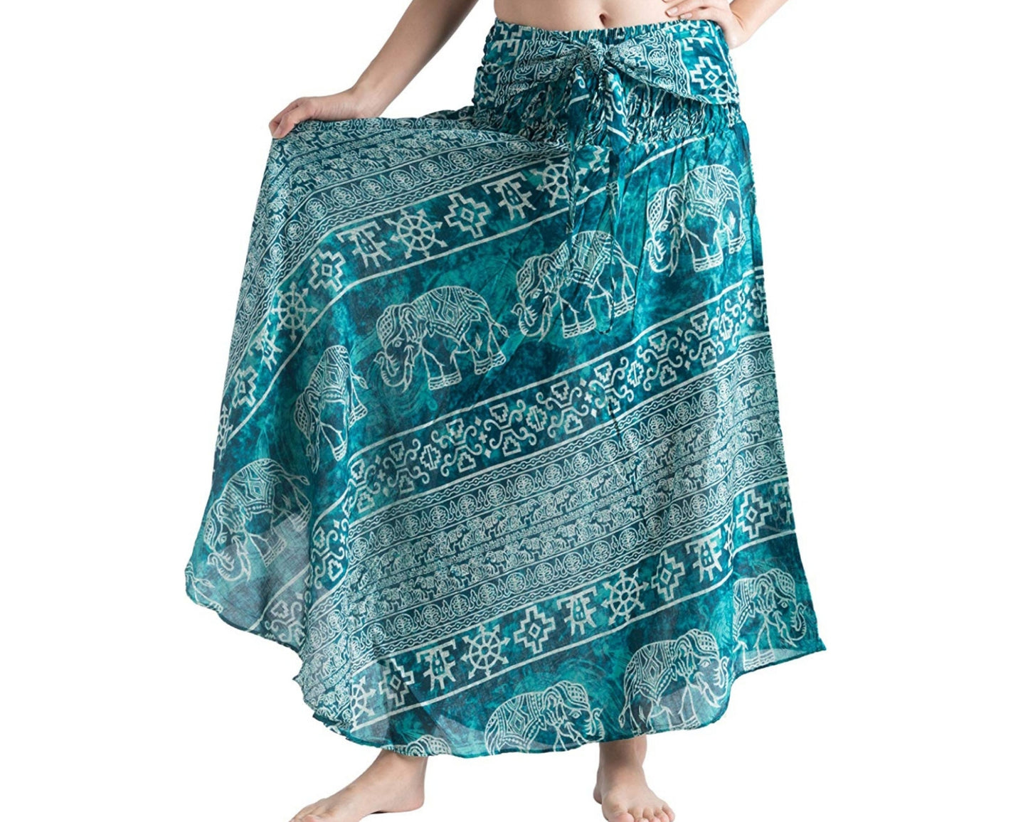 BOHO SKIRT- Elephant Skirt Girl - Long Skirt Woman - Light Weight Skirt - Women Hippie Skirt - Bohemian Skirt - Skirt For Beach