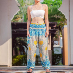 Harem pants, boho wide leg pants Bohemian pants, women Boho clothing, yoga gypsy pants high waist hippie pants