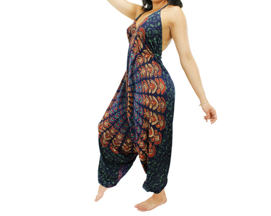 Harem Jumpsuit,Bohemian clothing,Jumpsuit,Festival romper,boho clothing,Hippie romper, Comfy pants, Free Shipping