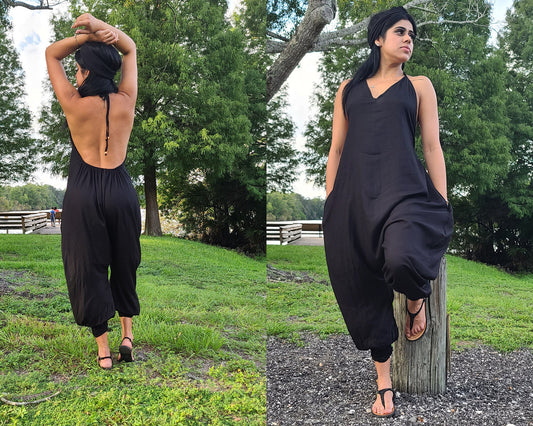 Boho Romper size S/M, Bohemian clothing, Jumpsuit, Festival romper, boho clothing, Hippie romper, Comfy pants