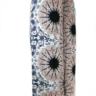 Yoga pants, hippie clothes, bohemian pants, wrap beach red and white, vacation open leg pants, womens palazzo slit wide leg casual beach