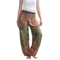 Harem pants,Yoga boho pants,Hippie boho pants,Tribal harem trousers,Thai harem pants,Peacock harem pants,Yoga pants women