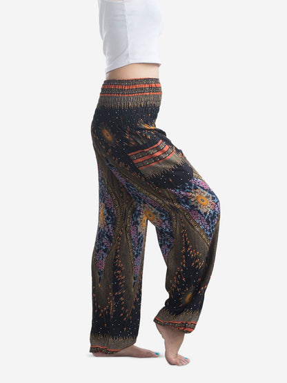 Harem Pants, Yoga boho pants, Hippie bohemian pants, Tribal harem trousers, Thai harem pants, Peacock harem pants, Yoga pants women