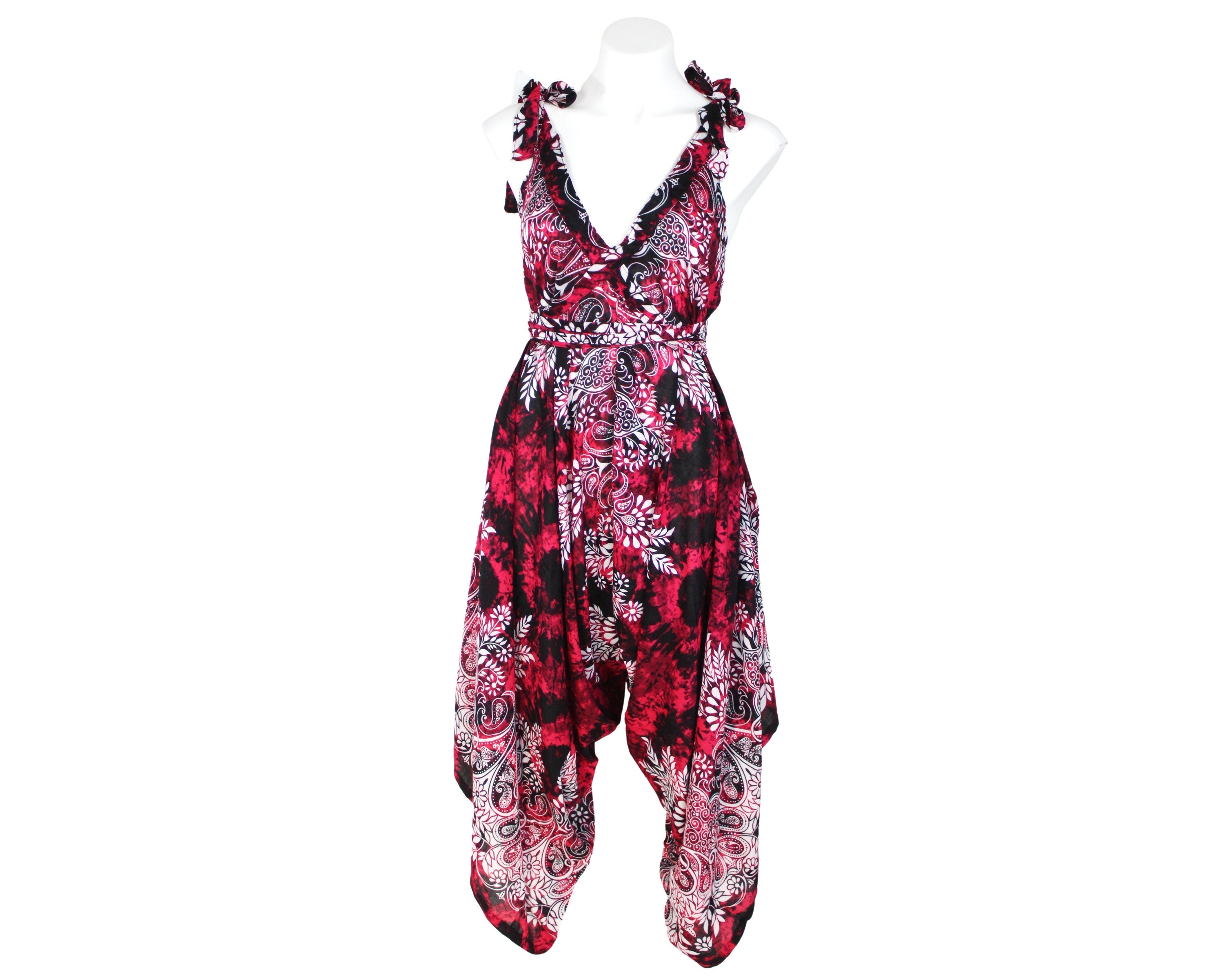 Wide Leg Jumpsuit/Hippie Gypsy jumpsuit/loose hippie jumpsuit/Boho Pants/Boho Jumpsuit/Boho Clothing/Gypsy Jumpsuits/Hippie Pants/Beach Wear