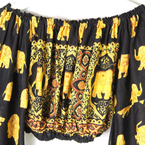 Boho Crop Top for Women, Belly Dance  Crop Top Blouse, festival clothing, Festival crop top,Long Sleeve Tops,Bell Sleeve Tops,Gypsy Clothing
