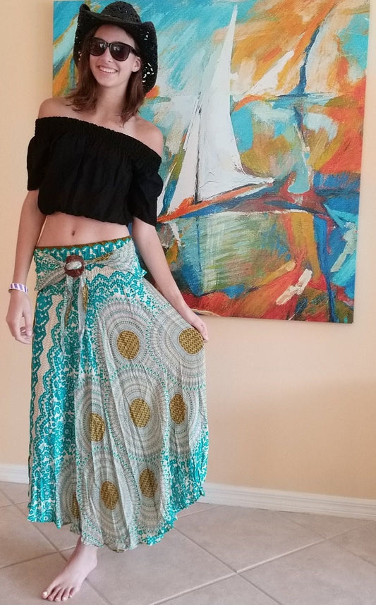 Boho skirt,hippie skirt,maxi skirt,bohemian skirt,long skirt,gypsy skirt,summer skirt,festival skirt,Mandala Skirt dress,music fest skirt,