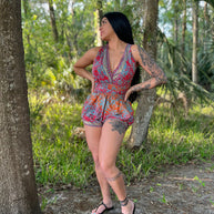 Boho Shorts, Festival Outfit, Bohemian romper