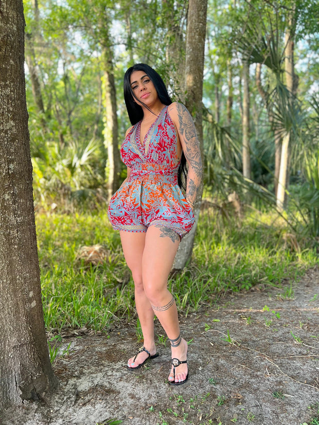 Boho Shorts, Festival Outfit, Bohemian romper