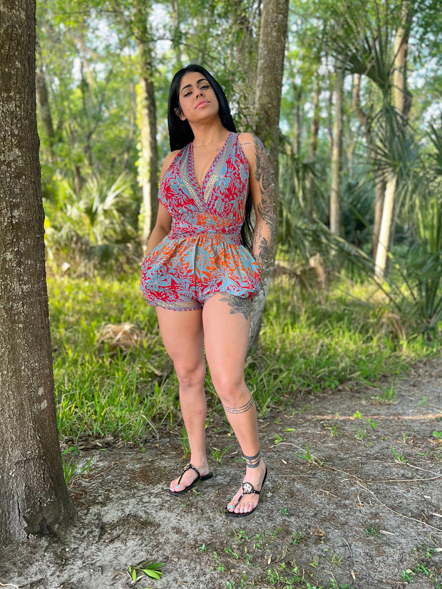 Bohemian Romper, Summer outfit, Festival clothing