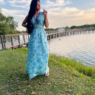 Bohemian Dress W/Pockets