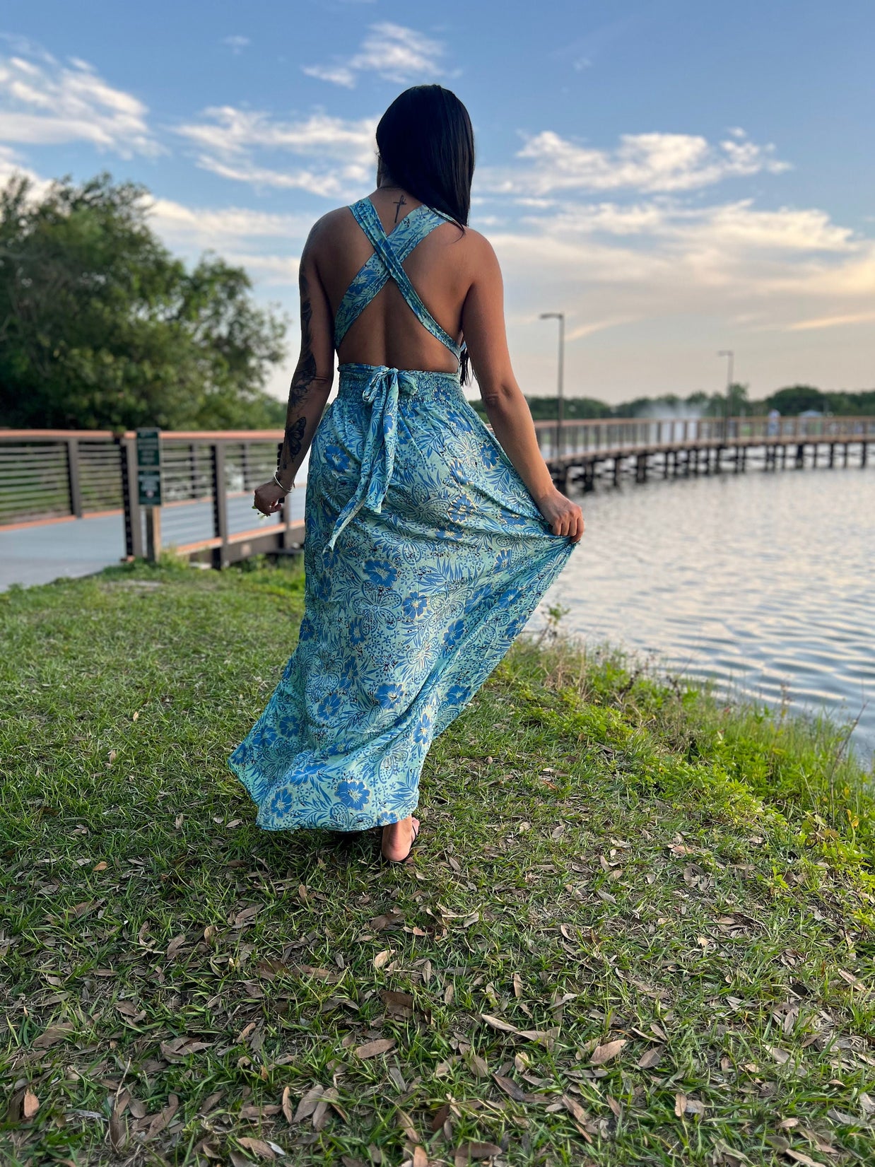 Bohemian Dress W/Pockets