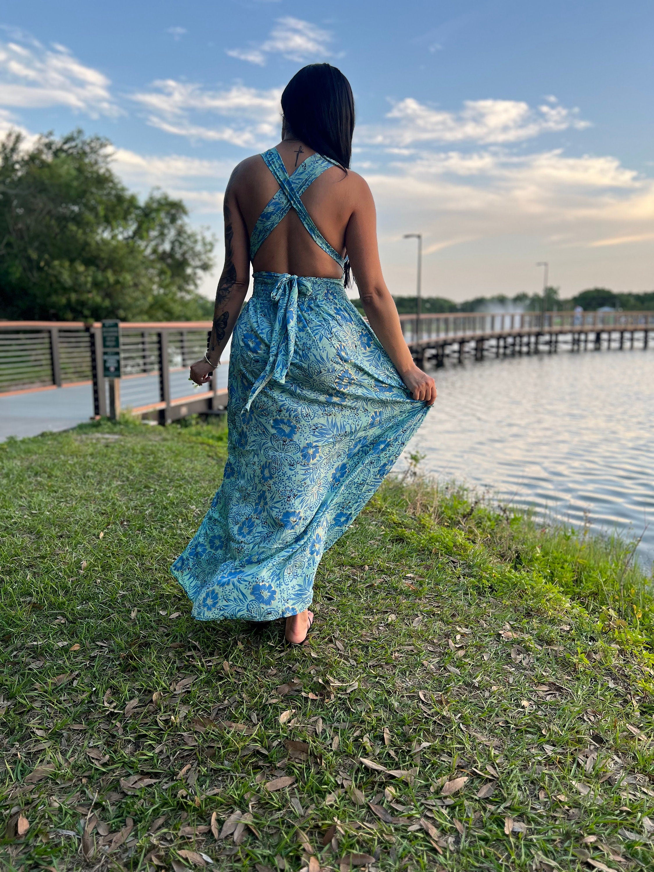 Bohemian Dress W/Pockets