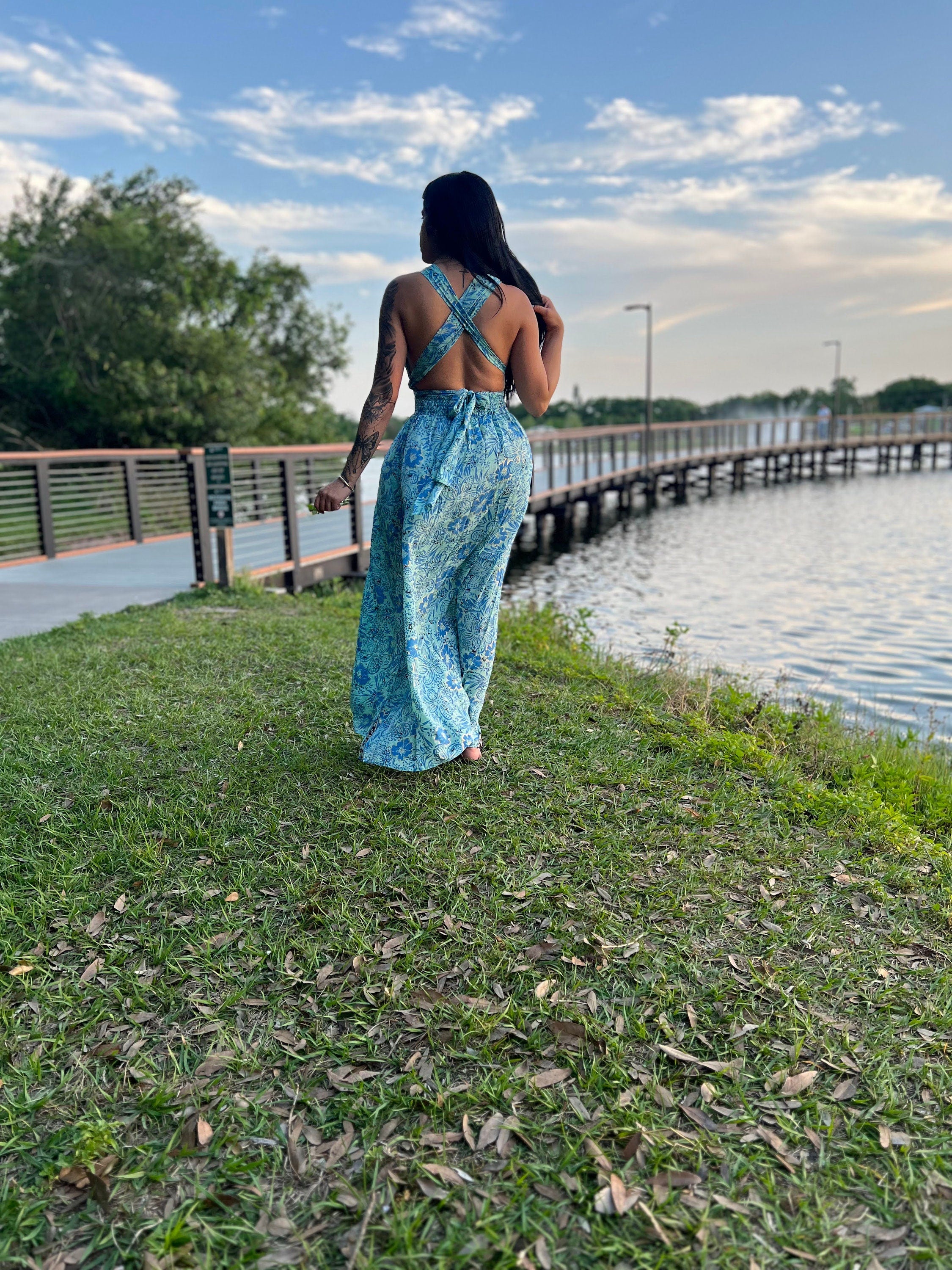 Bohemian Dress W/Pockets
