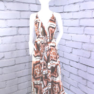 Boho Dress, Bohemian Low Back Casual Maxi Dress, Long Flowy Versatile Dress, Summer Party Festival Clothes, Gypsy  dress