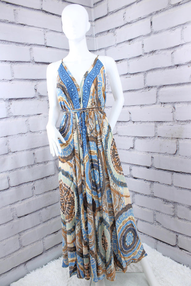 Boho Dress/Casual Bohemian Halter dress/Beach Dress/boho dress/ Goddess Dress/ Godess Maxi Dress /Maxi Bohemian Dress/ Open Back Dress/