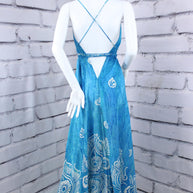 Blue gypsy dress / Summer vaxation dress /  boho Fashion/