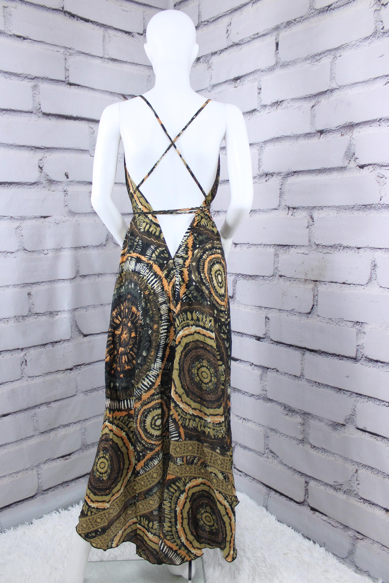 Bohemian Long Dress/Casual Bohemian Halter dress/Beach Dress/boho dress/ Goddess Dress/ Godess Maxi Dress /Maxi Bohemian Dress/