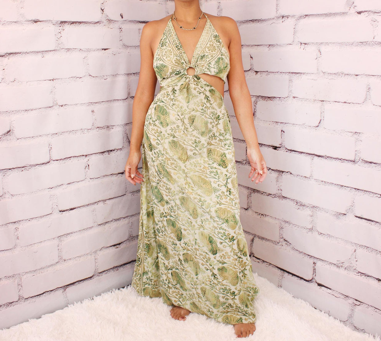 Maxi Boho dress/ Sexy Bohemain dress/ Party dress