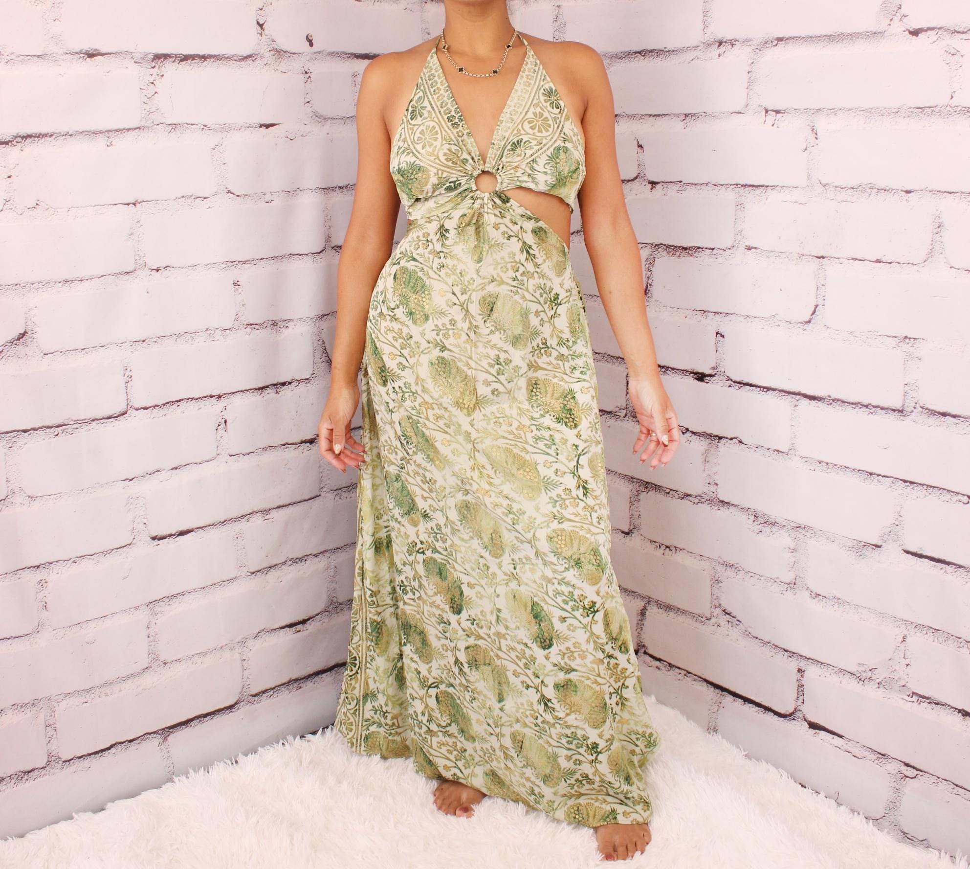 Maxi Boho dress/ Sexy Bohemain dress/ Party dress
