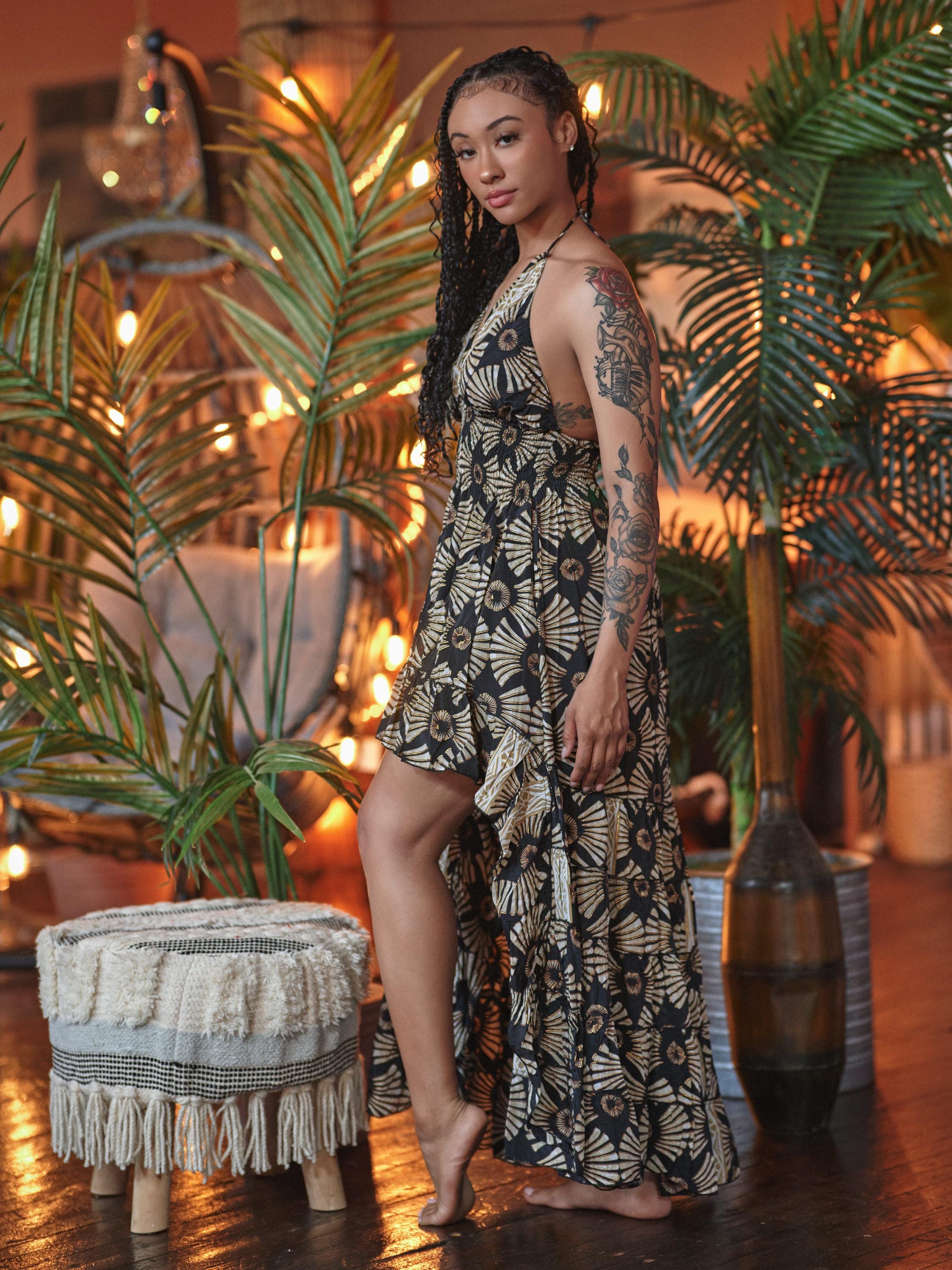 High Low Boho Dress