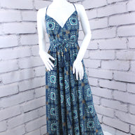 Gypsy Dress/Casual Bohemian Halter dress/Beach Dress/boho dress/ Goddess Dress/ Godess Maxi Dress /Maxi Bohemian Dress/ Open Back Dress/