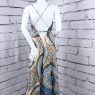 Boho Dress/Casual Bohemian Halter dress/Beach Dress/boho dress/ Goddess Dress/ Godess Maxi Dress /Maxi Bohemian Dress/ Open Back Dress/